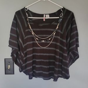 BONGO Striped Crop With Detachable Necklace 🖤